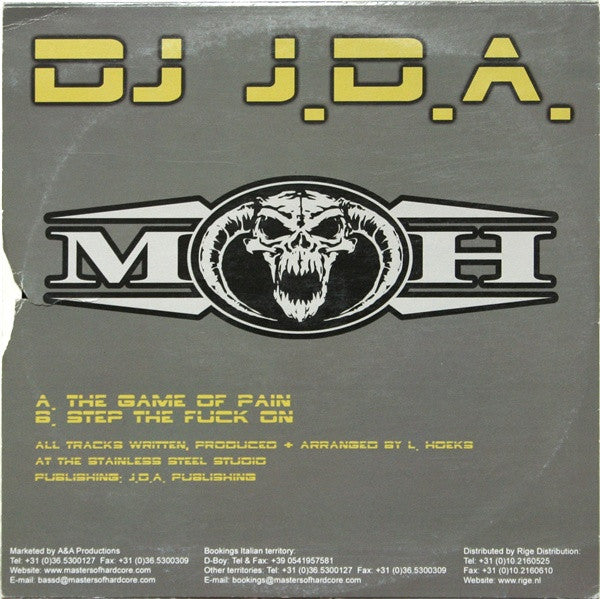 DJ J.D.A. : The Game Of Pain (10")