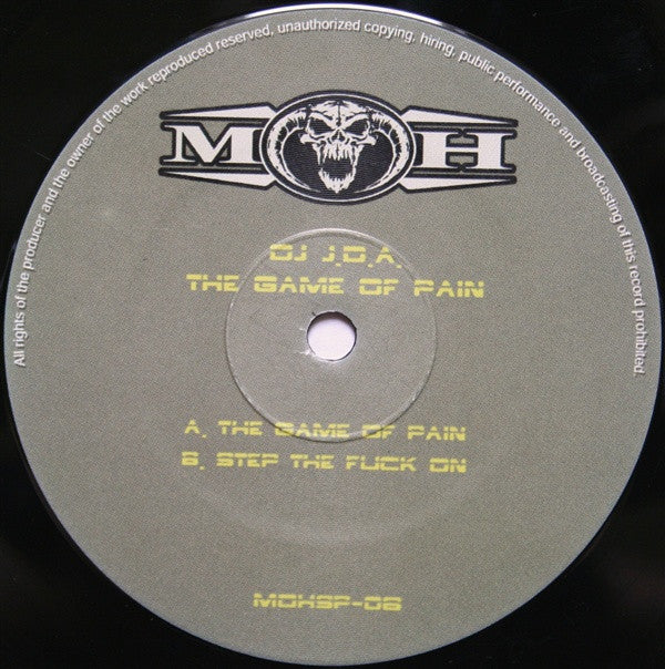 DJ J.D.A. : The Game Of Pain (10")