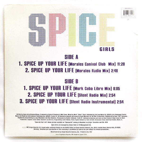 Spice Girls : Spice Up Your Life (12", Single)