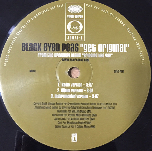 Black Eyed Peas : BEP Empire / Get Original (12", Promo)