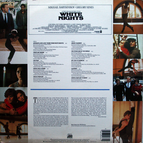 Various : White Nights: Original Motion Picture Soundtrack (LP)