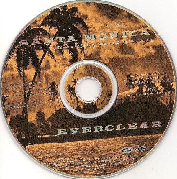 Everclear : Santa Monica (Watch The World Die) (CD, Single, Promo)