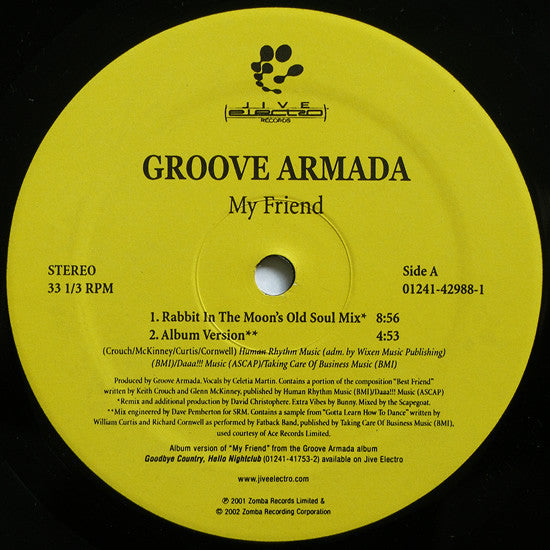 Groove Armada : My Friend (12")