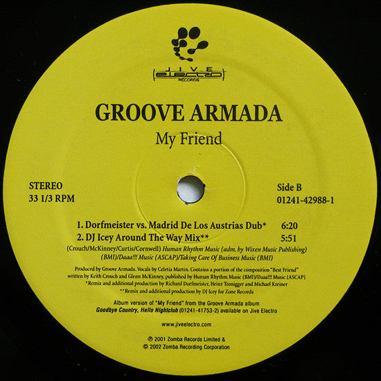 Groove Armada : My Friend (12")