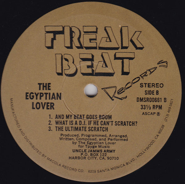 The Egyptian Lover* : Egypt, Egypt (12")