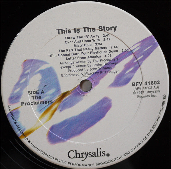 The Proclaimers : This Is The Story (LP, Album, Car)