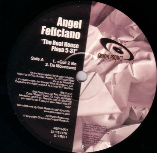 Angel Feliciano : The Real House Playa 5-31 (12")