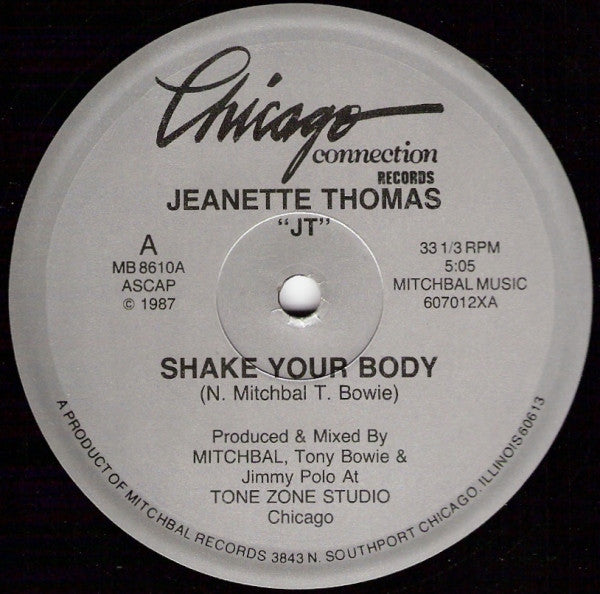 Jeanette Thomas : Shake Your Body (12")