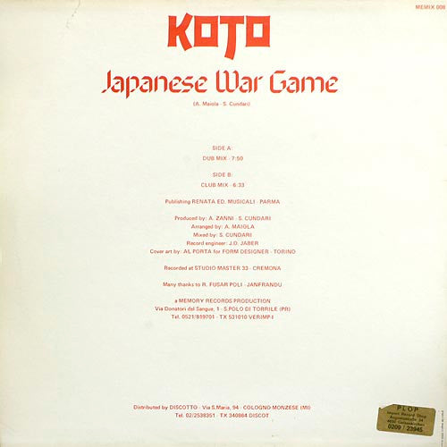 Koto : Japanese War Game (12")