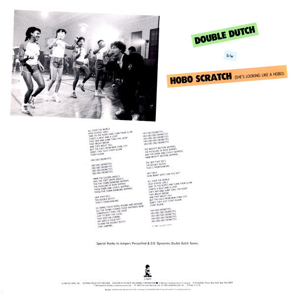 Malcolm McLaren : Double Dutch (12", Promo)