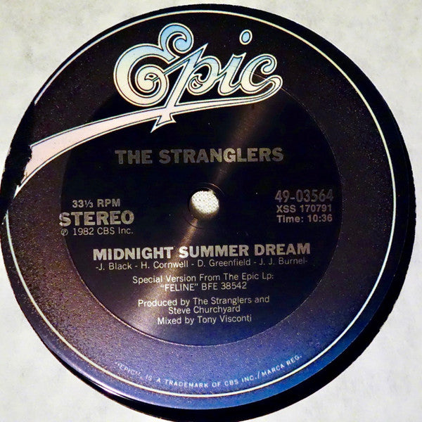 The Stranglers : Midnight Summer Dream / Paradise (12")