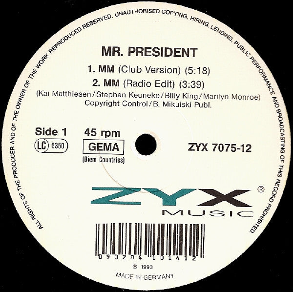 Mr. President : MM (12")
