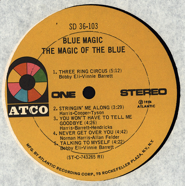 Blue Magic : The Magic Of The Blue (LP, Album, RI)