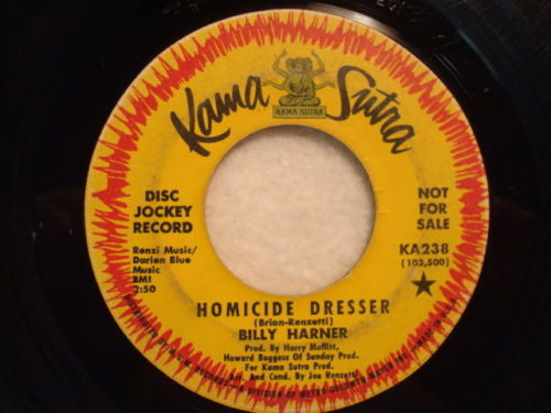 Billy Harner : Homicide Dresser  (7", Promo)