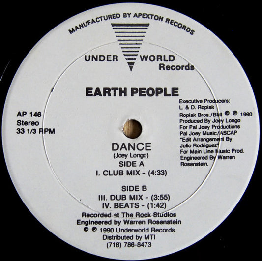 Earth People : Dance (12")