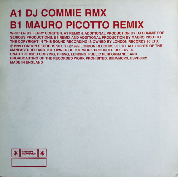 System F : Out Of The Blue (Remixes) (12", Bei)