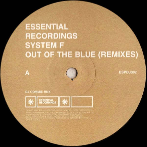 System F : Out Of The Blue (Remixes) (12", Bei)