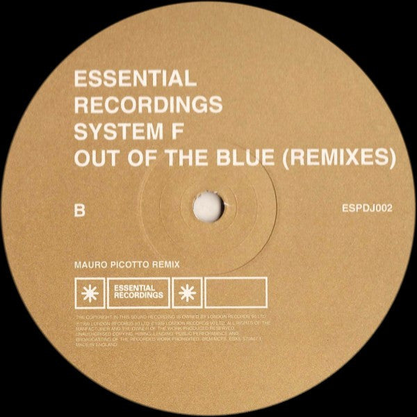 System F : Out Of The Blue (Remixes) (12", Bei)