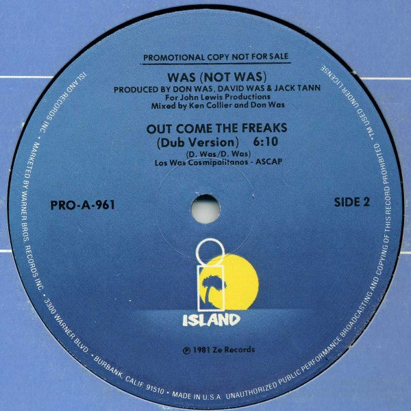 Was (Not Was) : Out Come The Freaks (12", Promo)