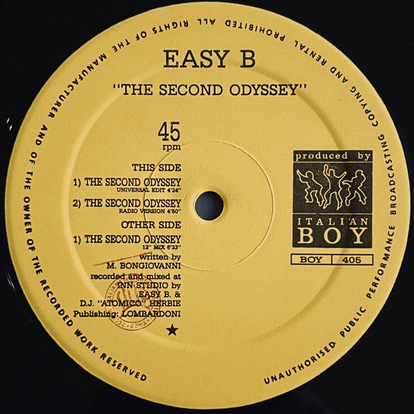 Easy B : The Second Odyssey (12")