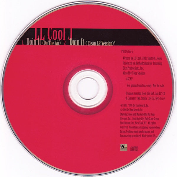 LL Cool J : Doin It (CD, Single, Promo)