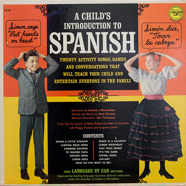 Carlos J. Montalbon* : A Child's Introduction To Spanish (LP)