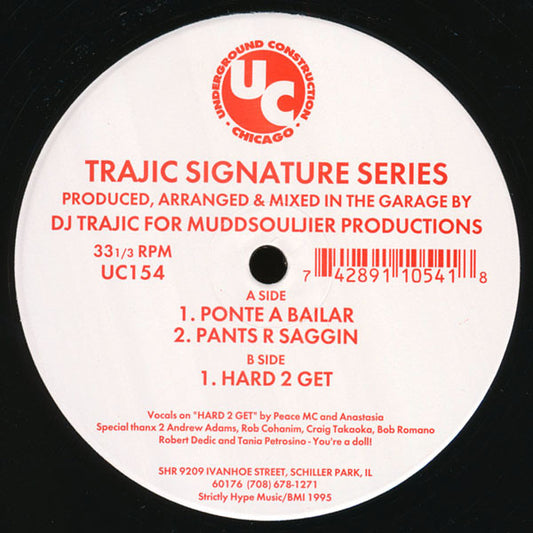 DJ Trajic : Trajic Signature Series (12")