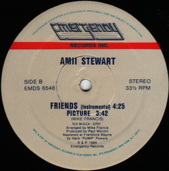 Amii Stewart : Friends (12")