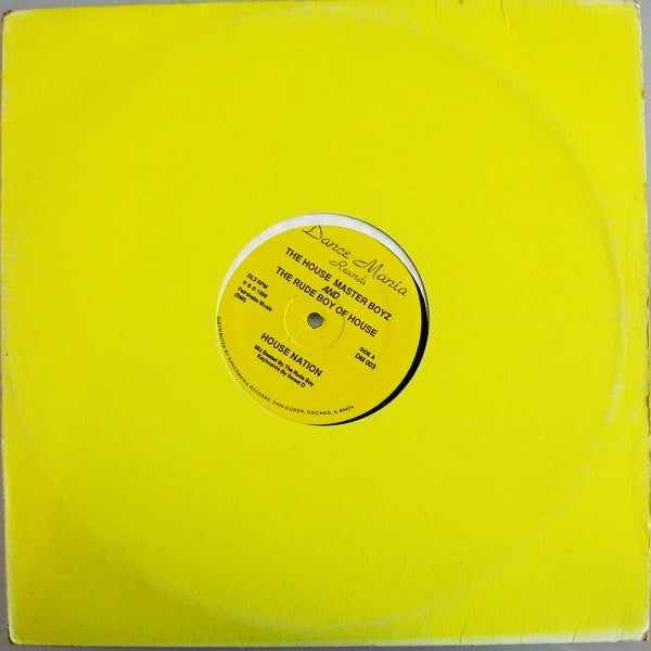 The House Master Boyz* And The Rude Boy Of House : House Nation (12")