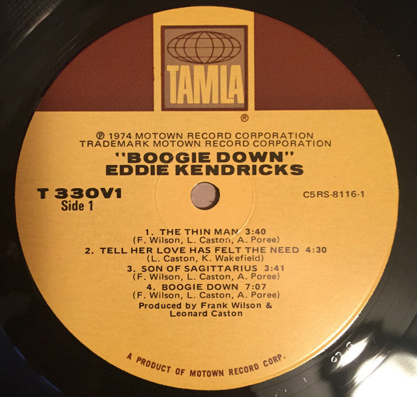 Eddie Kendricks : Boogie Down (LP, Album, Hol)