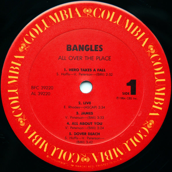 Bangles : All Over The Place (LP, Album, Car)