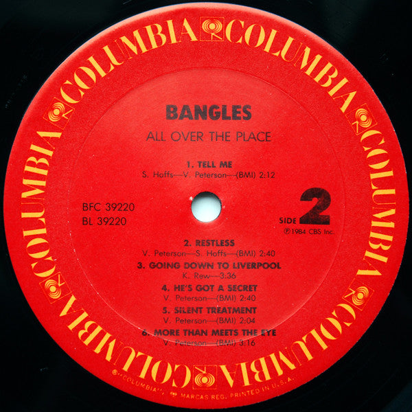 Bangles : All Over The Place (LP, Album, Car)