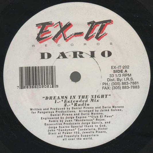 Dario (7) : Dreams In The Night (12")