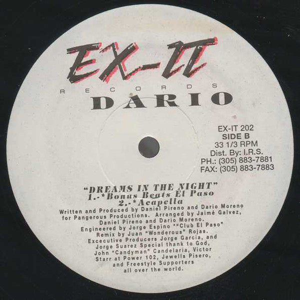 Dario (7) : Dreams In The Night (12")