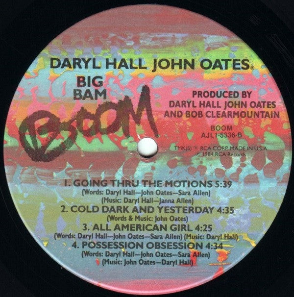 Daryl Hall John Oates* : Big Bam Boom (LP, Album, RE, Ind)