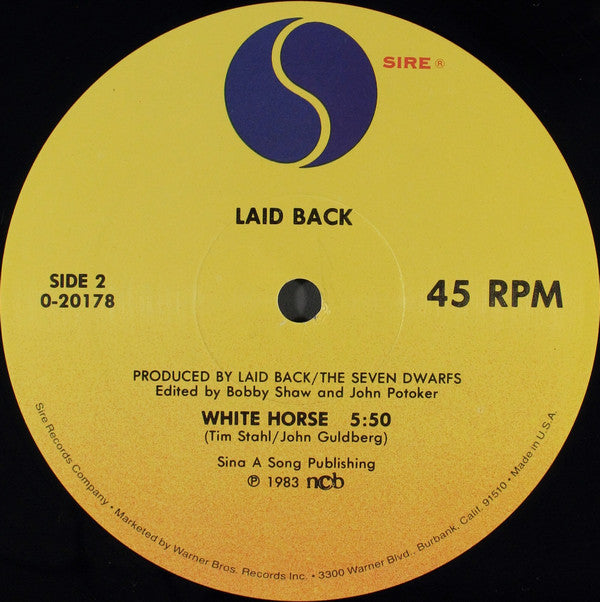 Laid Back : Sunshine Reggae / White Horse (12", Maxi, All)