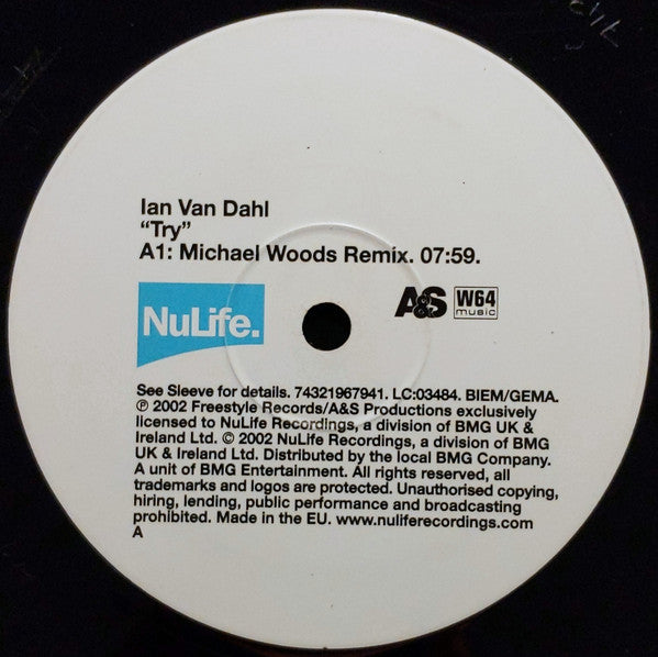 Ian Van Dahl : Try (12")