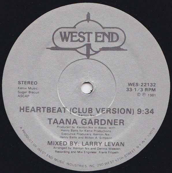 Taana Gardner : Heartbeat (12", Single)