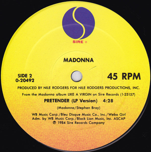 Madonna : Papa Don't Preach (12", Maxi, SRC)