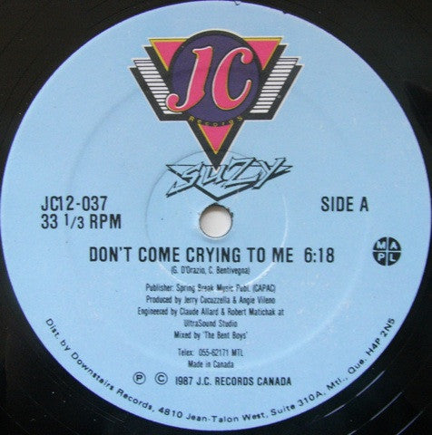 Suzy Q : Don't Come Crying To Me (12")