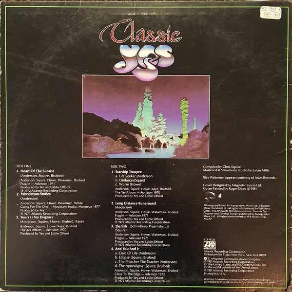 Yes : Classic Yes (LP, Comp, All)