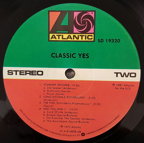 Yes : Classic Yes (LP, Comp, All)