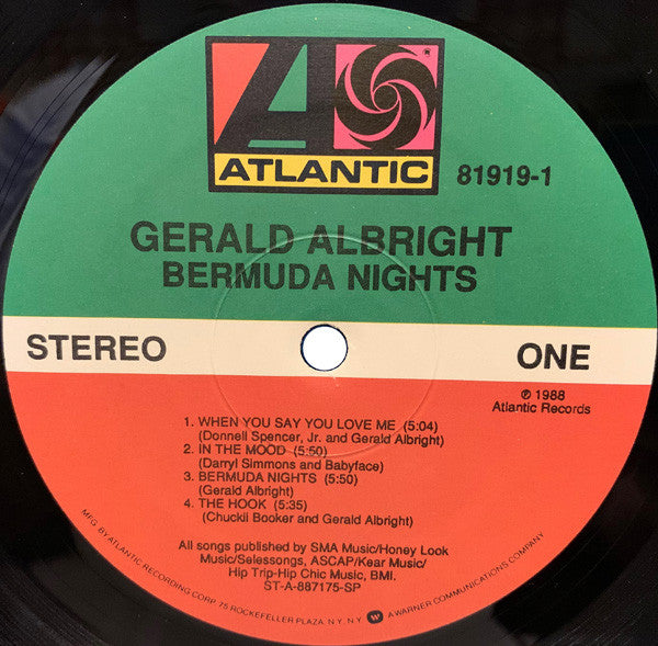 Gerald Albright : Bermuda Nights (LP, Album)