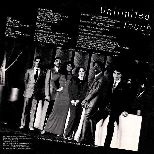 Unlimited Touch : Unlimited Touch (LP, Album)
