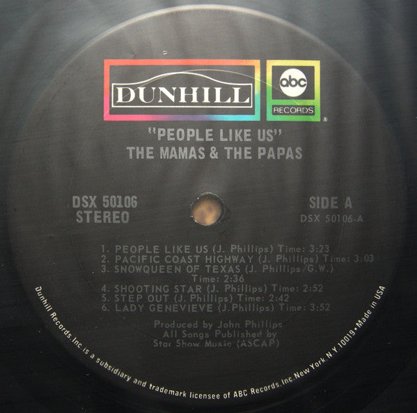 The Mamas & The Papas : People Like Us (LP, Album, San)