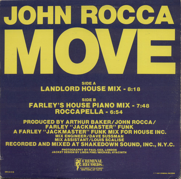 John Rocca : Move (12")