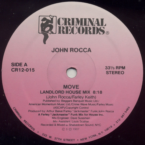 John Rocca : Move (12")