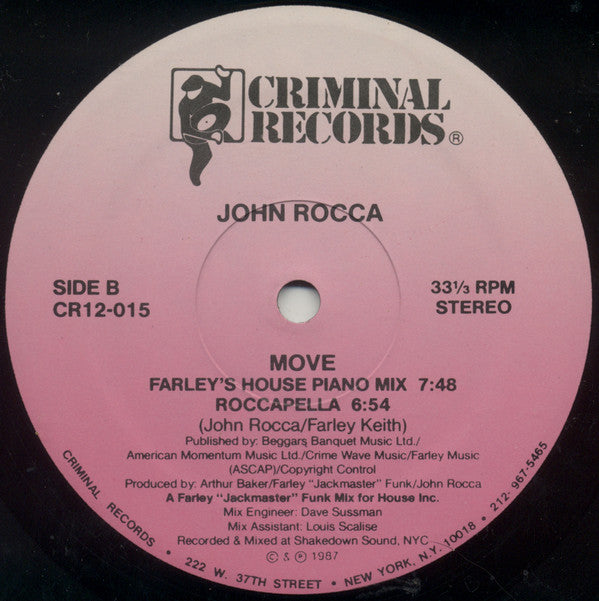 John Rocca : Move (12")