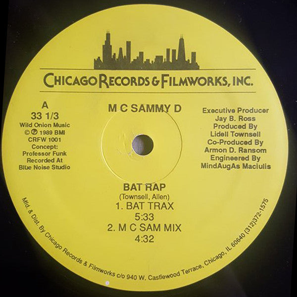 MC Sammy D : Bat Rap (12")