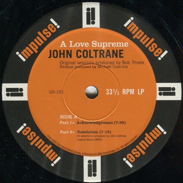 John Coltrane : A Love Supreme (LP, Album, RE, RM)